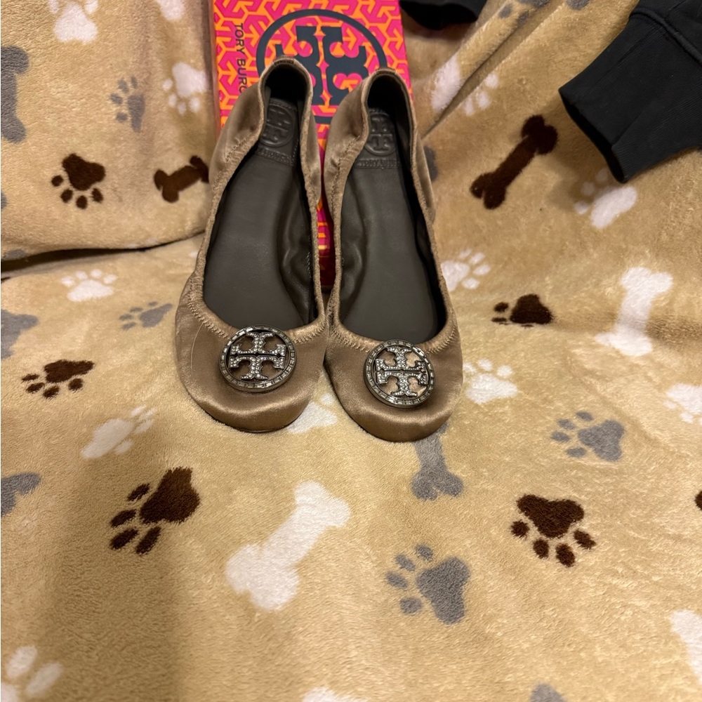 Tory Burch Women's Metallic Gold Flats